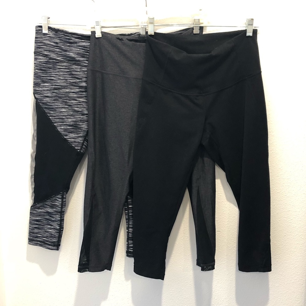 Zella High-Waisted Calf-Length Leggings (Set of 3)